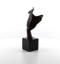 [LA-45948] Bronzeskulptur Bronzefigur Ruhendes Gesicht auf Handfläche Bild 7