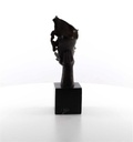 [LA-45948] Bronzeskulptur Bronzefigur Ruhendes Gesicht auf Handfläche Bild 12