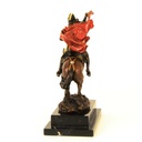 [LA-45952] Bronzeskulptur Bronzefigur Napoleon Überquert Die Alpen Bunt Bild 6