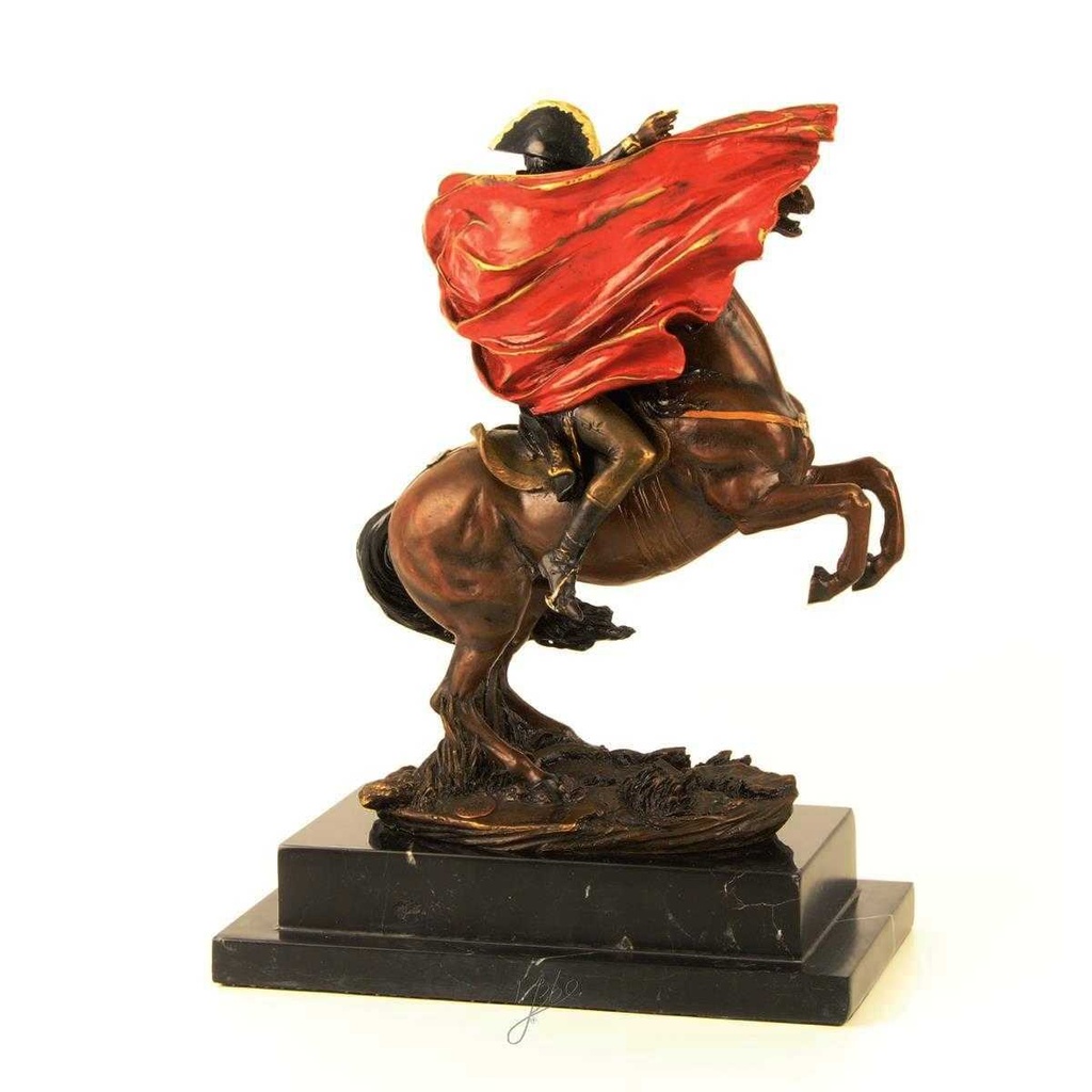 [LA-45952] Bronzeskulptur Bronzefigur Napoleon Überquert Die Alpen Bunt Bild 10