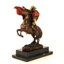 [LA-45952] Bronzeskulptur Bronzefigur Napoleon Überquert Die Alpen Bunt Bild 15