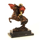 [LA-45952] Bronzeskulptur Bronzefigur Napoleon Überquert Die Alpen Bunt Bild 16