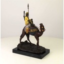 [LA-45955] Bronzeskulptur Bronzefigur Dromedar und Reiter Bild 3