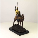 [LA-45955] Bronzeskulptur Bronzefigur Dromedar und Reiter Bild 4