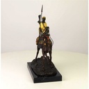 [LA-45955] Bronzeskulptur Bronzefigur Dromedar und Reiter Bild 5