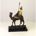 [LA-45955] Bronzeskulptur Bronzefigur Dromedar und Reiter Bild 9
