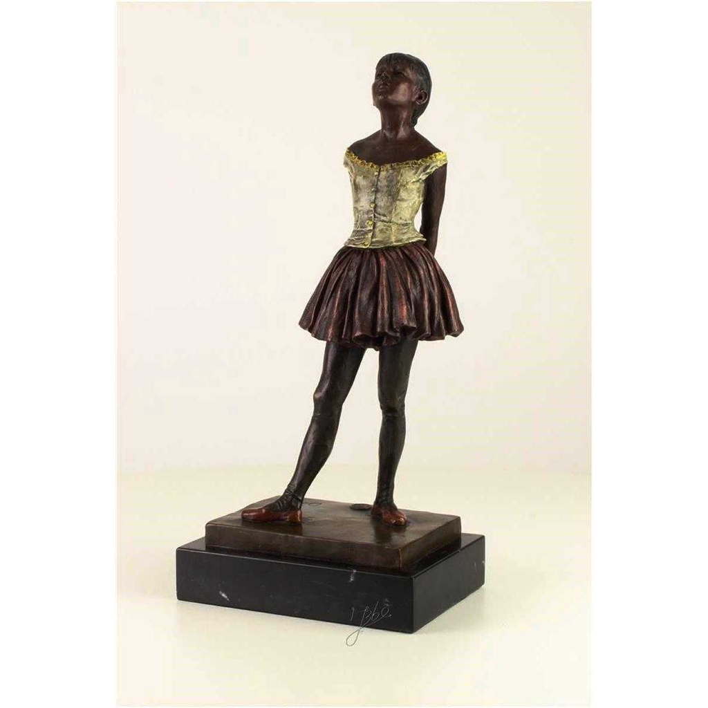 [LA-45956] Bronzeskulptur Bronzefigur Kleine Tänzerin Im Alter Von Vierzehn Jahren Bild 4