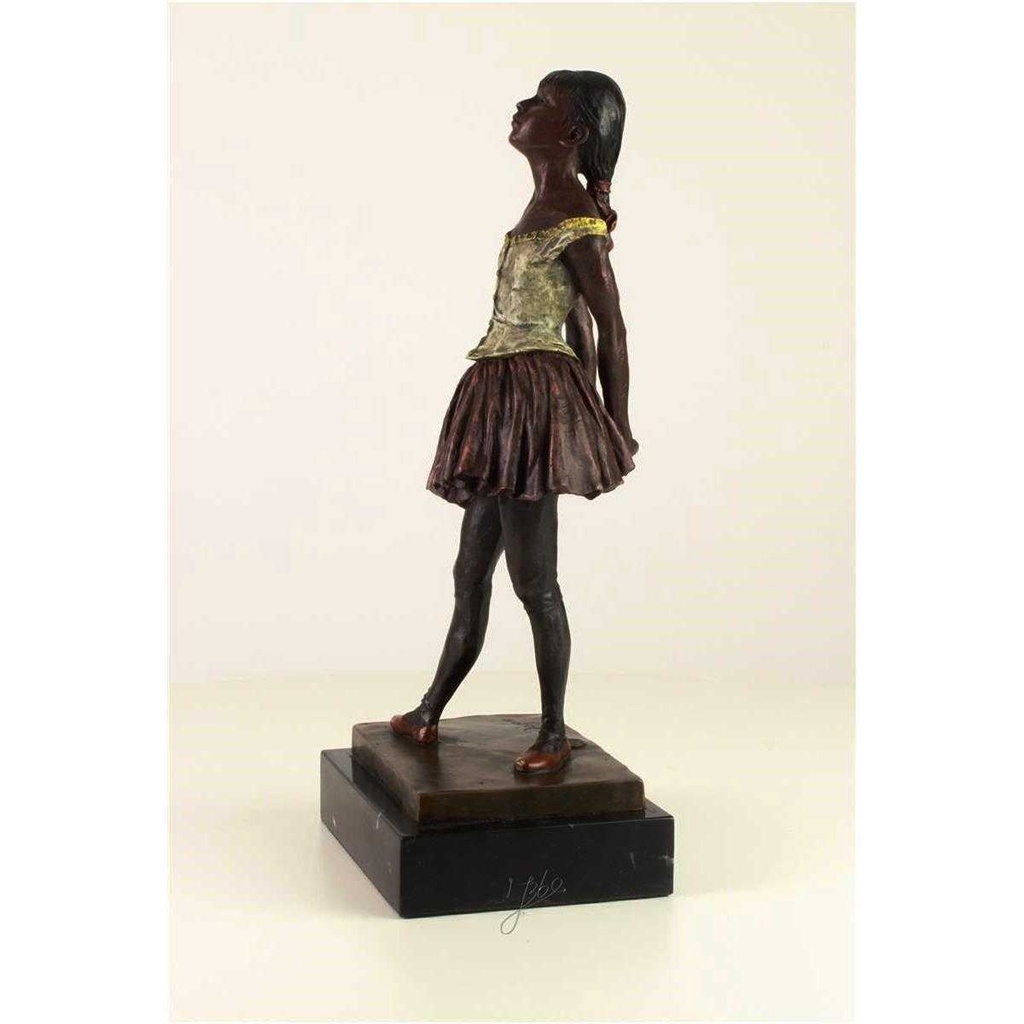 [LA-45956] Bronzeskulptur Bronzefigur Kleine Tänzerin Im Alter Von Vierzehn Jahren Bild 6