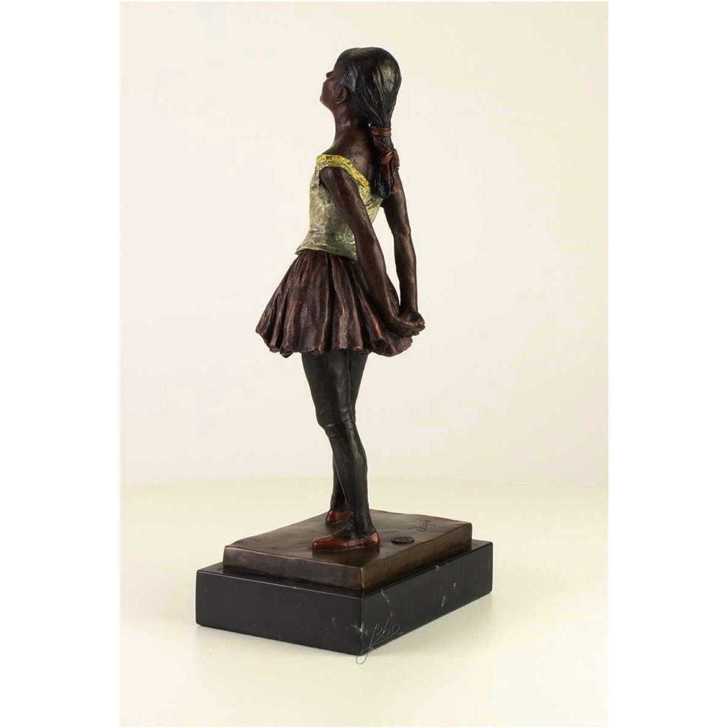 [LA-45956] Bronzeskulptur Bronzefigur Kleine Tänzerin Im Alter Von Vierzehn Jahren Bild 8