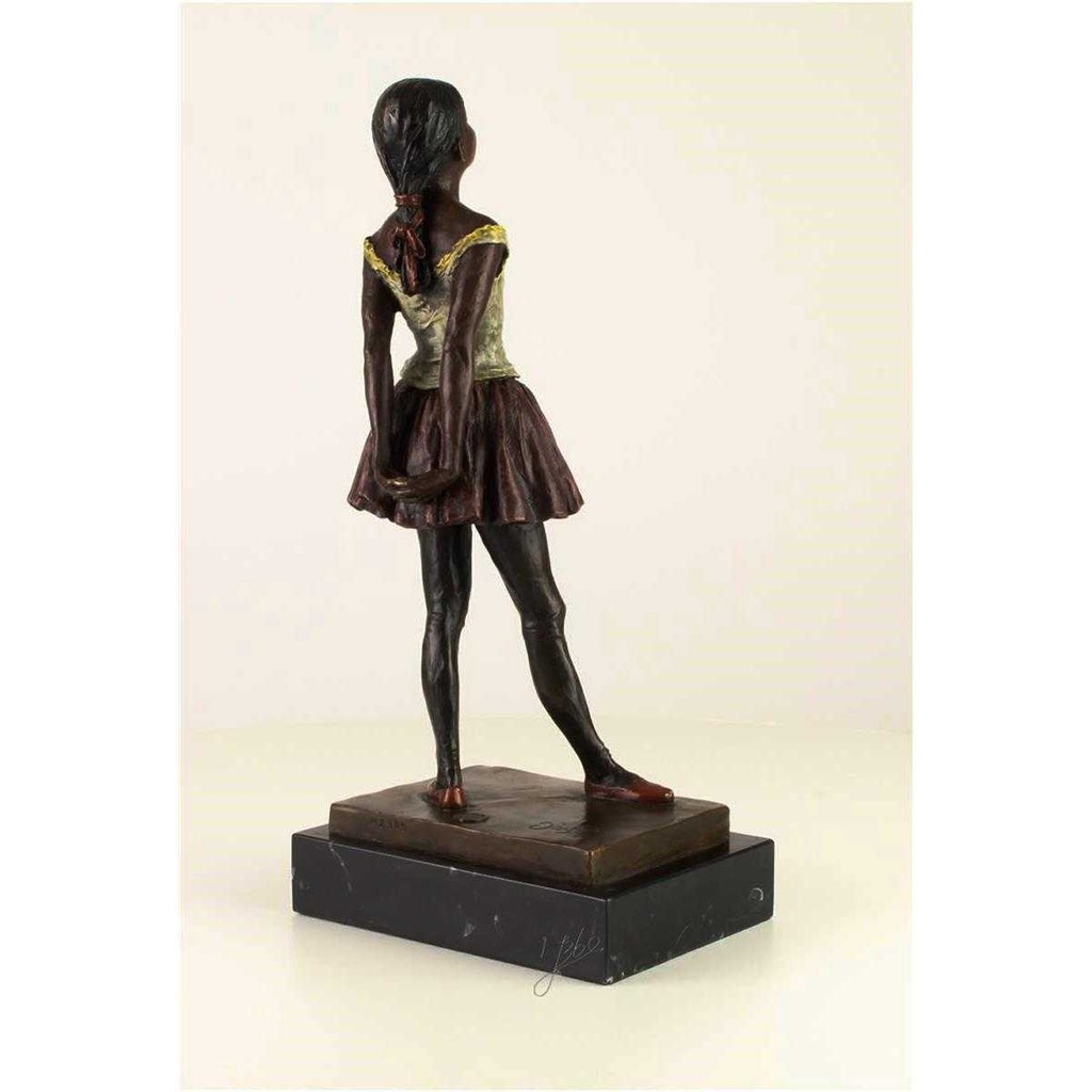 [LA-45956] Bronzeskulptur Bronzefigur Kleine Tänzerin Im Alter Von Vierzehn Jahren Bild 12