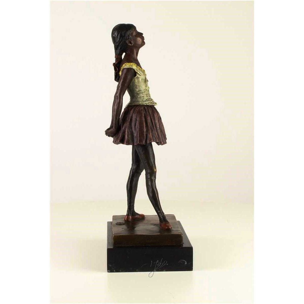 [LA-45956] Bronzeskulptur Bronzefigur Kleine Tänzerin Im Alter Von Vierzehn Jahren Bild 14