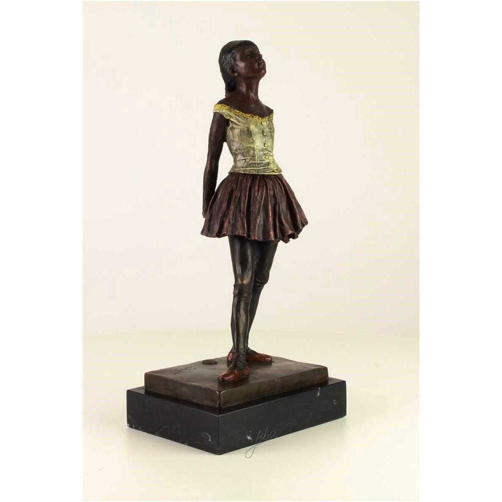 [LA-45956] Bronzeskulptur Bronzefigur Kleine Tänzerin Im Alter Von Vierzehn Jahren Bild 16