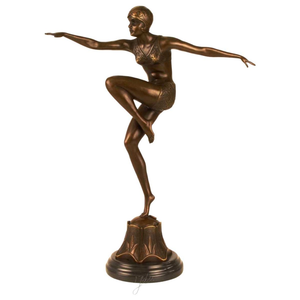 [LA-45958] Bronzeskulptur Bronzefigur Con Brio Bild 2