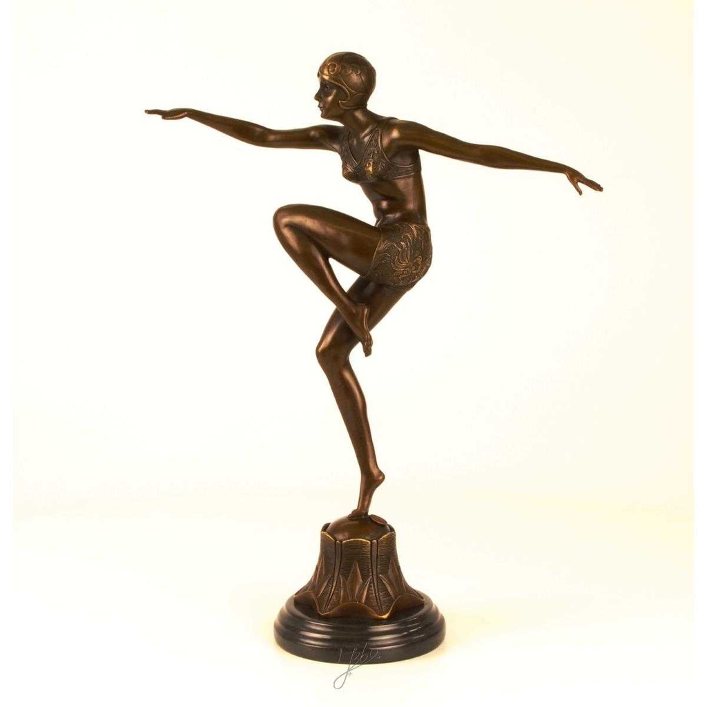 [LA-45958] Bronzeskulptur Bronzefigur Con Brio Bild 3