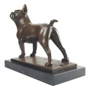 [LA-45960] Bronzeskulptur Bronzefigur Hund Französische Bulldogge Art-Deco-Stil Bild 3