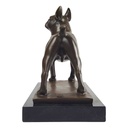 [LA-45960] Bronzeskulptur Bronzefigur Hund Französische Bulldogge Art-Deco-Stil Bild 4