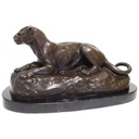 [LA-45963] Bronzeskulptur Bronzefigur Liegende Löwin Bild 2