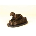 [LA-45963] Bronzeskulptur Bronzefigur Liegende Löwin Bild 16