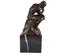 [LA-45965] Bronzeskulptur Bronzefigur Sitzender Denkender Mann Herr #45965 Bild 6