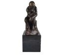 [LA-45965] Bronzeskulptur Bronzefigur Sitzender Denkender Mann Herr #45965 Bild 8