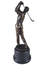 [LA-45967] Bronzeskulptur Bronzefigur Sport Mann Herr Golfspieler Bild 4