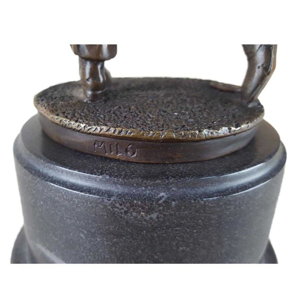 [LA-45967] Bronzeskulptur Bronzefigur Sport Mann Herr Golfspieler Bild 9