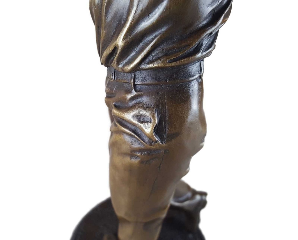 [LA-45967] Bronzeskulptur Bronzefigur Sport Mann Herr Golfspieler Bild 10