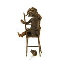 [LA-45970] Bronzeskulptur Bronzefigur Glückliche Katze Bild 5