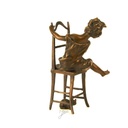 [LA-45970] Bronzeskulptur Bronzefigur Glückliche Katze Bild 10