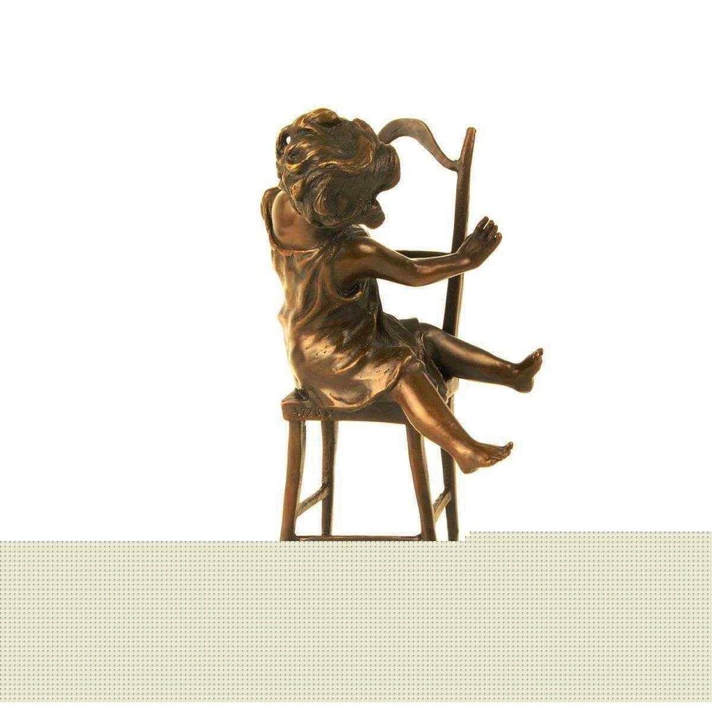 [LA-45970] Bronzeskulptur Bronzefigur Glückliche Katze Bild 13