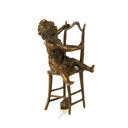[LA-45970] Bronzeskulptur Bronzefigur Glückliche Katze Bild 14