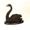 [LA-45974] Bronzeskulptur Bronzefigur Schwan Bild 8