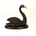 [LA-45974] Bronzeskulptur Bronzefigur Schwan Bild 16