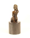 [LA-46017] Bronzeskulptur Bronzefigur Halbaktuell Weiblich Bild 7