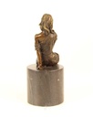 [LA-46017] Bronzeskulptur Bronzefigur Halbaktuell Weiblich Bild 8