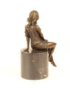 [LA-46017] Bronzeskulptur Bronzefigur Halbaktuell Weiblich Bild 10
