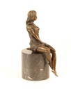 [LA-46017] Bronzeskulptur Bronzefigur Halbaktuell Weiblich Bild 13