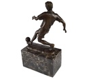[LA-46072] Bronzeskulptur Bronzefigur Sport Mann Herr Fußballspieler Bild 4