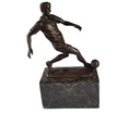 [LA-46072] Bronzeskulptur Bronzefigur Sport Mann Herr Fußballspieler Bild 7
