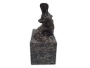 [LA-46074] Bronzeskulptur Bronzefigur Zwei Badende Nilpferde Klassisch Bild 5