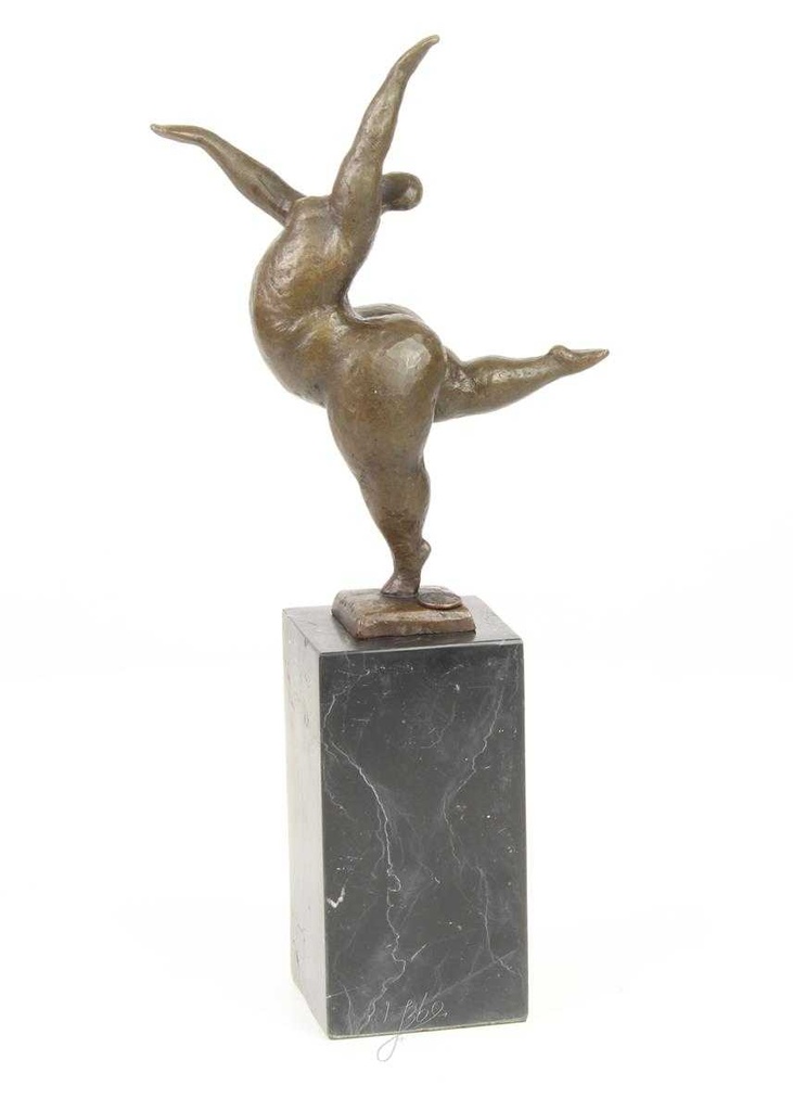 [LA-46079] Bronzeskulptur Bronzefigur Frau Abstrakt-Stil #46079 Bild 8