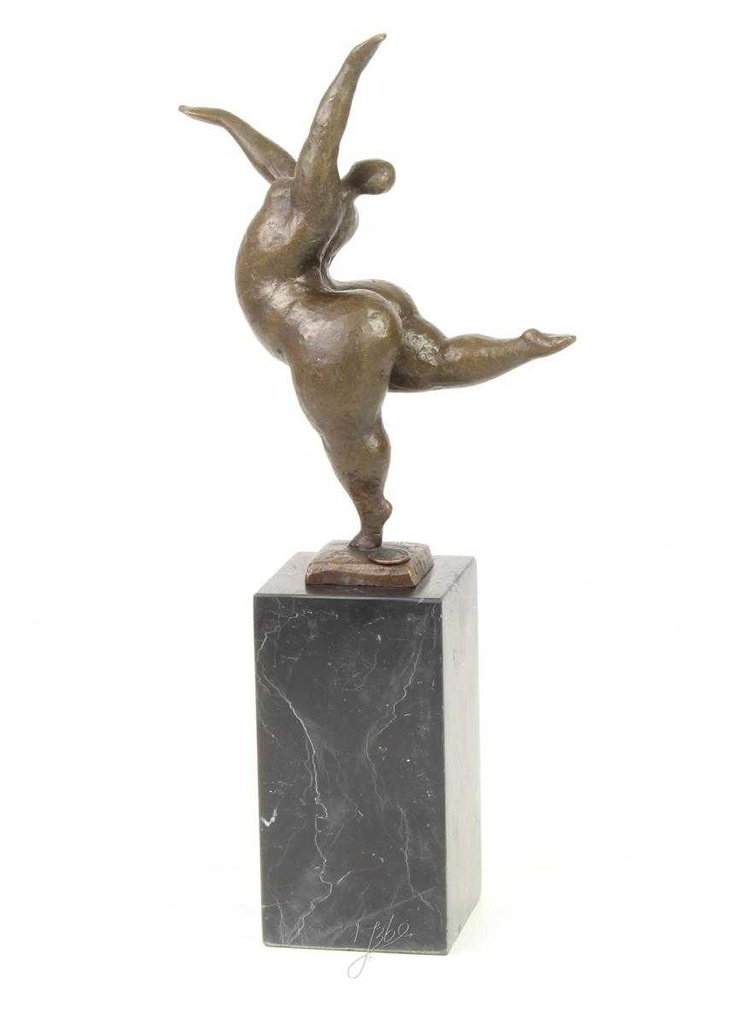 [LA-46079] Bronzeskulptur Bronzefigur Frau Abstrakt-Stil #46079 Bild 9