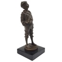 [LA-46098] Bronzeskulptur Bronzefigur Junge Kind Knabe Pfeifer nach V.Szczeblewski Bild 6