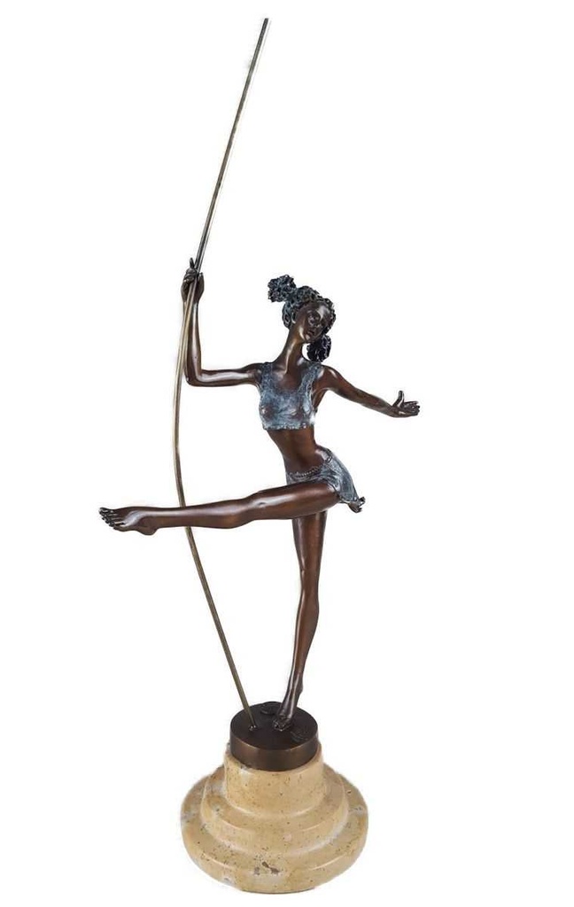[LA-46099] Bronzeskulptur Bronzefigur Ballerina Balletttänzerin #46099 Bild 2