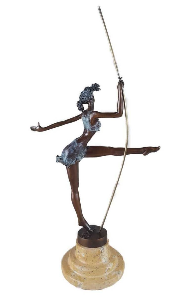 [LA-46099] Bronzeskulptur Bronzefigur Ballerina Balletttänzerin #46099 Bild 5