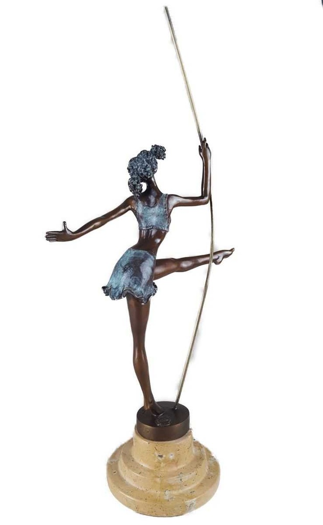 [LA-46099] Bronzeskulptur Bronzefigur Ballerina Balletttänzerin #46099 Bild 6