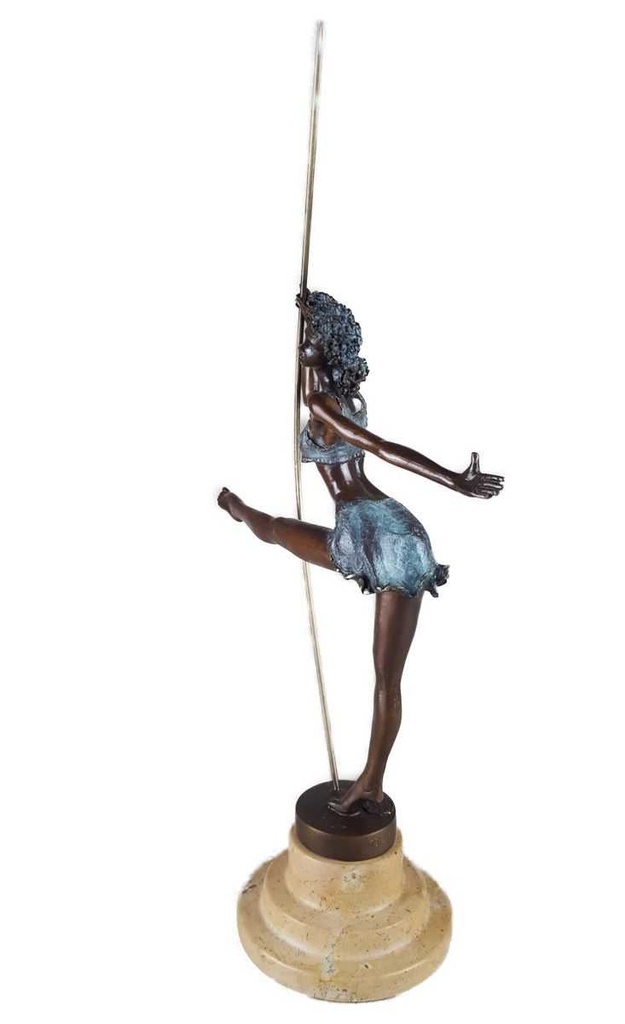 [LA-46099] Bronzeskulptur Bronzefigur Ballerina Balletttänzerin #46099 Bild 8