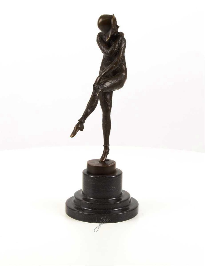 [LA-46179] Bronzeskulptur Bronzefigur Harlequinade Bild 14