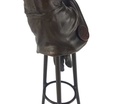 [LA-46184] Bronzeskulptur Bronzefigur Frau auf Barstuhl Barhocker Bild 6
