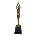 [LA-46188] Bronzeskulptur Bronzefigur poliert Seesternkleid Starfisch Bild 4